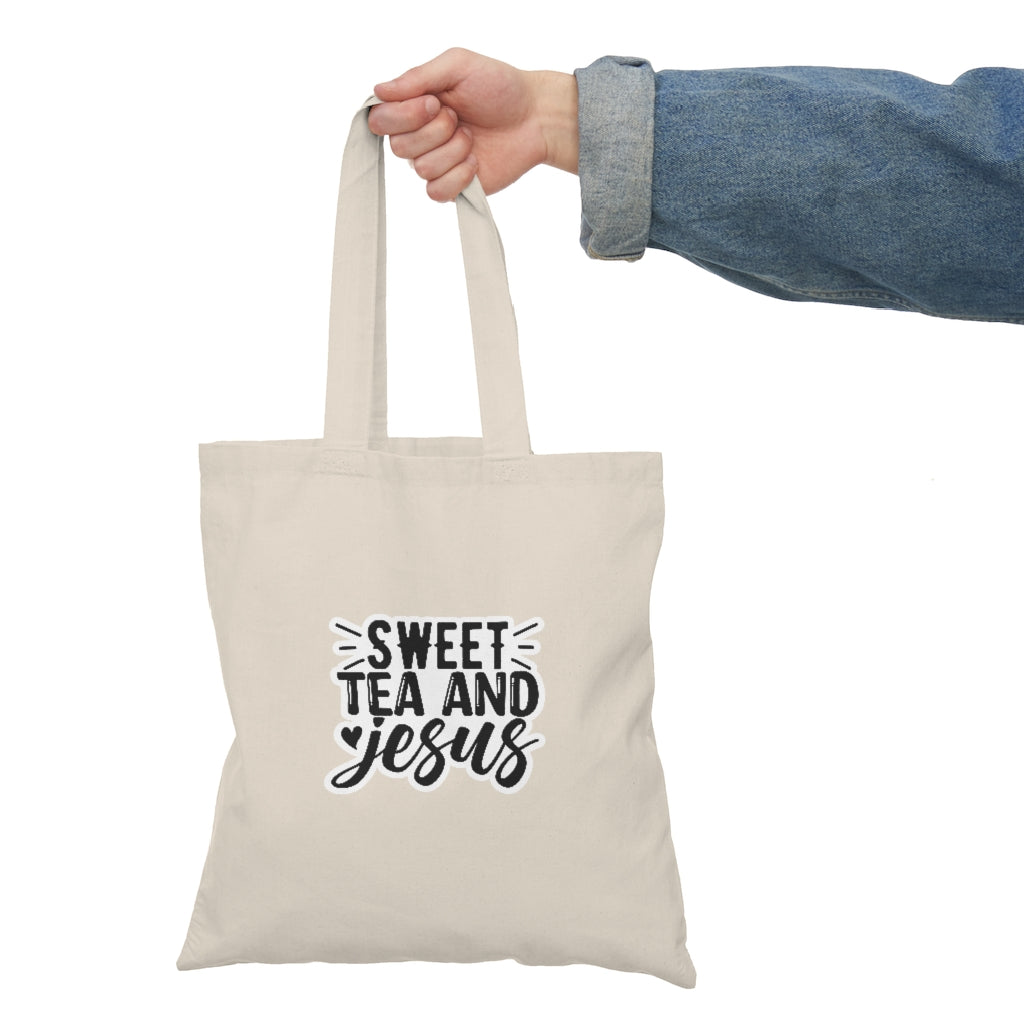 Fueled By Jesus And Coffee Canvas Tote Bag –