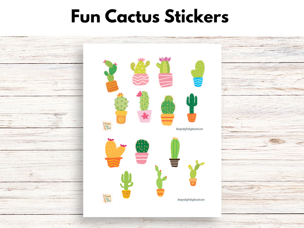 Cactus Stickers