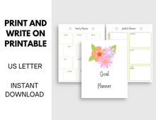 Load image into Gallery viewer, Goal Planner Floral  Printable
