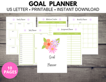 Load image into Gallery viewer, Goal Planner Floral  Printable
