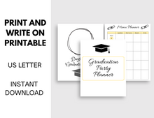 Load image into Gallery viewer, Graduation Party Planner Printable
