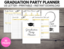 Load image into Gallery viewer, Graduation Party Planner Printable
