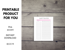 Load image into Gallery viewer, Life Planner Printable Pink
