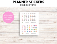 Load image into Gallery viewer, Planner Positive Vibe  and Action Stickers
