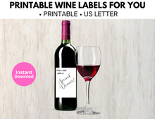 Load image into Gallery viewer, Wine Labels - Printable
